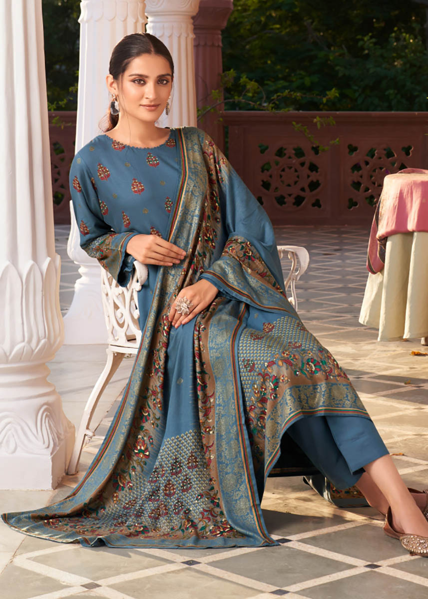 Rupali Fashion Pashmina Winter Salwar Suit Dress Material for Women Radhika Fashion