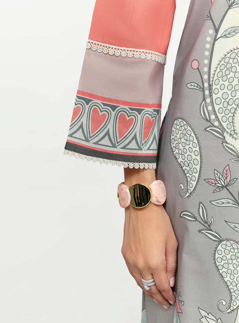 Pure Cotton Lawn Embroidered Unstitched Suit Fabric Material for Women