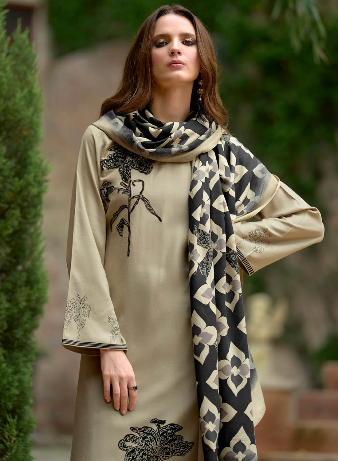 Women Viscose Pashmina Unstitched Winter Salwar Suit Dress Material