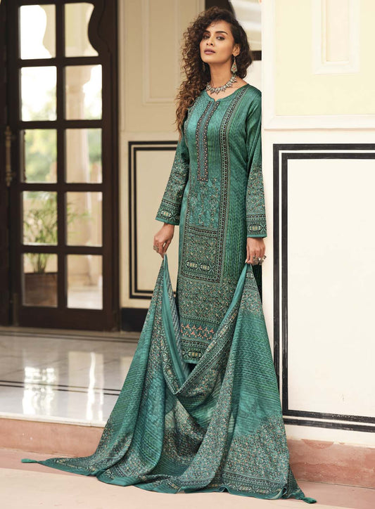 Sadhana Cotton Silk Embroidered Women Unstitched Suit Material