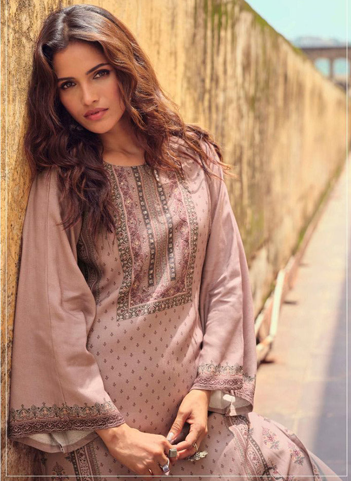 Pure Viscose Pashmina Shimmer Unstitched Winter Suit Dress Material