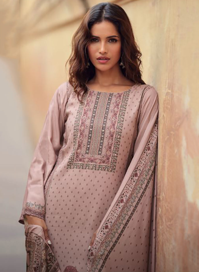 Pure Viscose Pashmina Shimmer Unstitched Winter Suit Dress Material