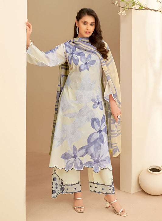 Sahiba Pure Cotton Printed Unstitched Salwar Suit Material for Women