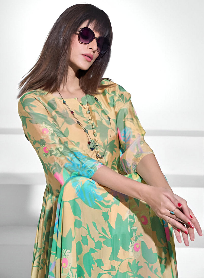 Party Wear Pure Muslin Unstitched Suit Dress Material for Women