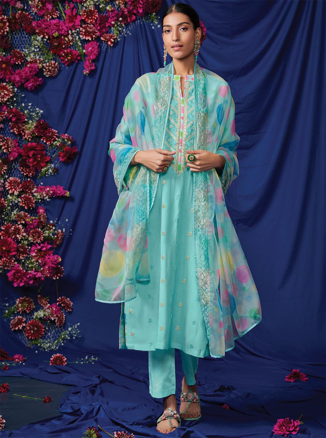 Kimora Pure Lawn Cotton Unstitched Salwar Suit Material