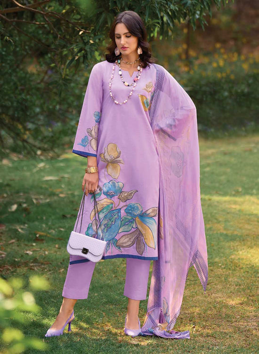 Kilory Pure Lawn Cotton Unstitched Suit Dress Material for Women