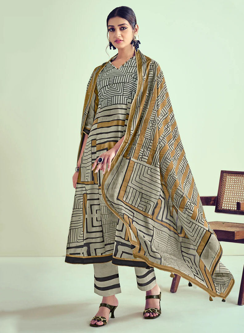 Unstitched Pure Cotton Printed Salwar Suit Material for Women