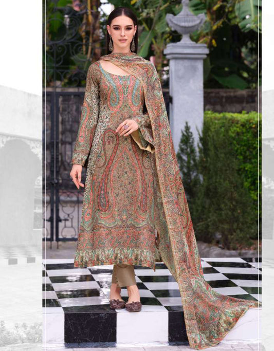 Unstitched Cotton Lawn Women Salwar Suit Fabric Dress Materials YesFab