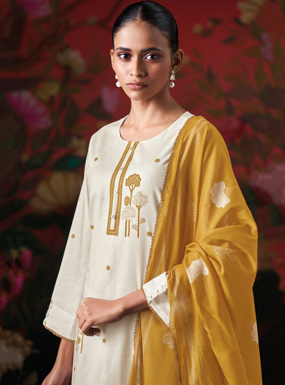 Ganga Premium Pure Cotton Unstitched Suit Material for Women