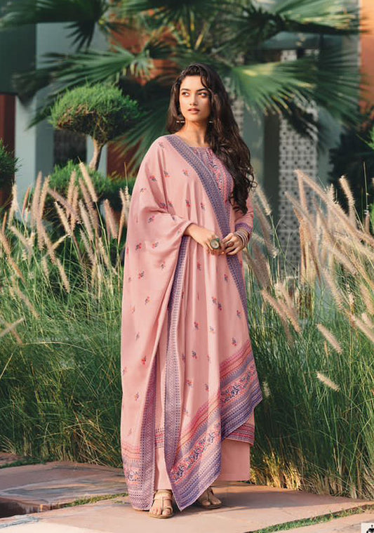 Unstitched Pashmina Woolen Winter Suit Dress Material for Ladies