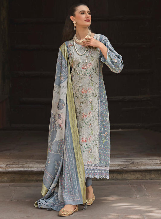 Premium Lawn Cotton Unstitched Suit Dress Material with Dupatta