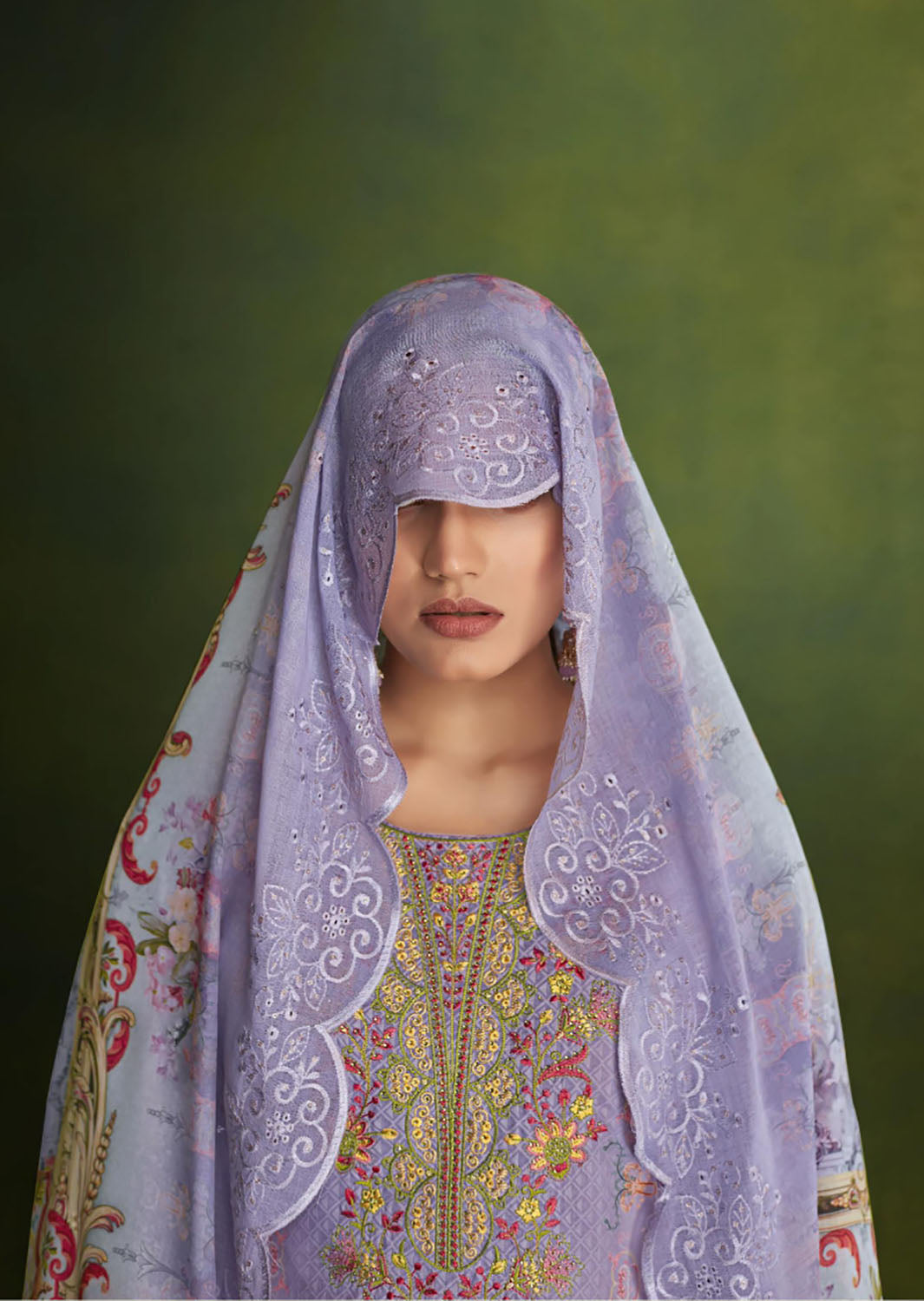 Belliza Cotton Pakistani Print Unstitched Women Salwar Suit Fabric