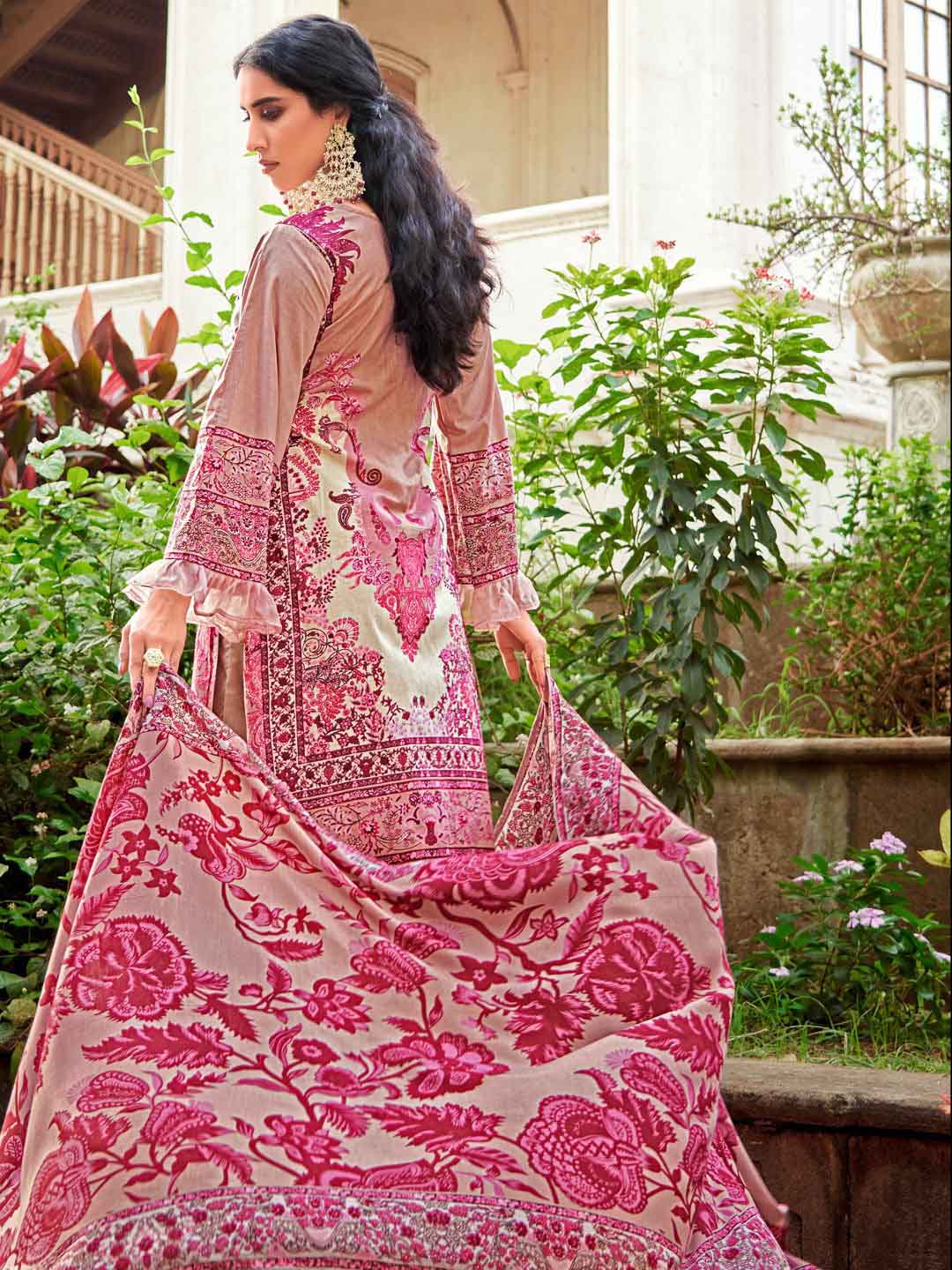 Levisha Pakistani Print Unstitched Cotton Suits Dress Material Levisha