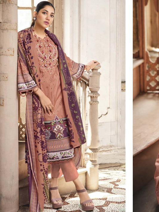 Belliza Cotton Pakistani Print Unstitched Women Suit Dress Material Belliza