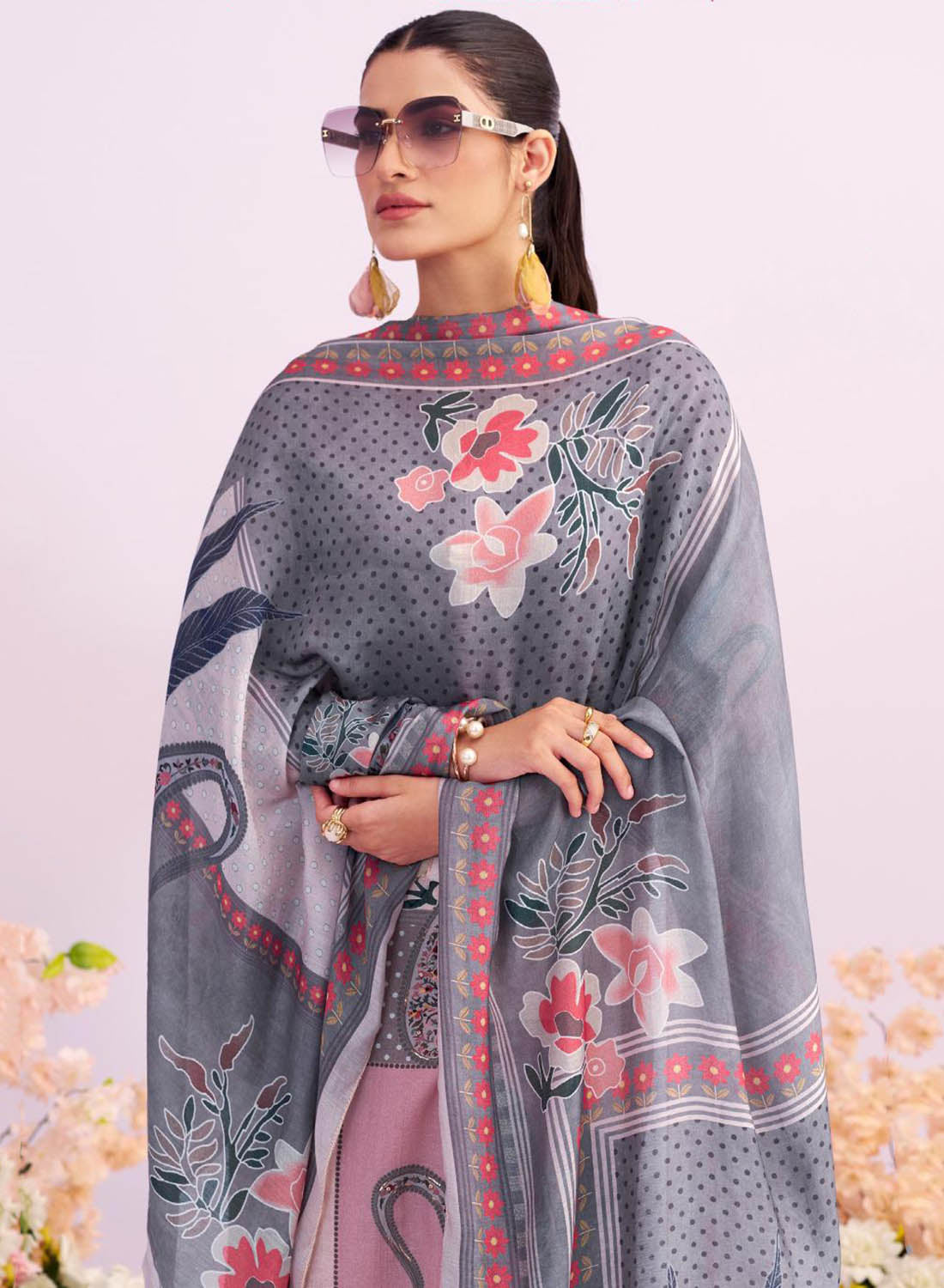 Pure Chanderi Cotton Unstitched Suit Dress Material for Women