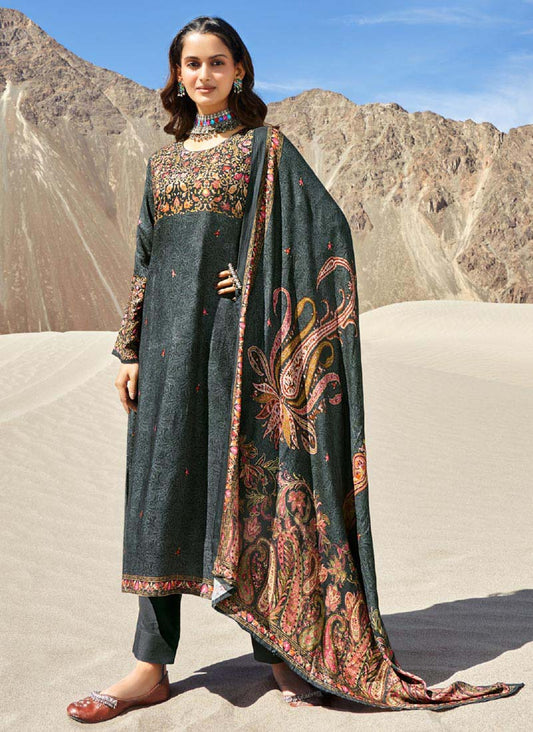 Ganga Pashmina Winter Woolen Salwar Suit Material for Ladies – Stilento
