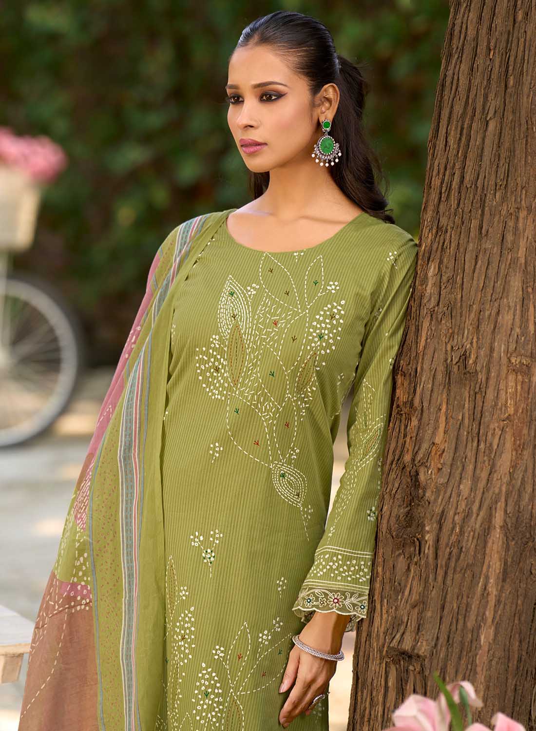 Soft Lawn Cotton Unstitched Salwar Suit Dress Material for Women
