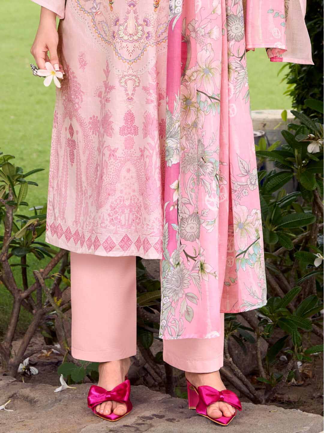 Pure Cotton Pakistani Print Unstitched Suit Dress Material for Women