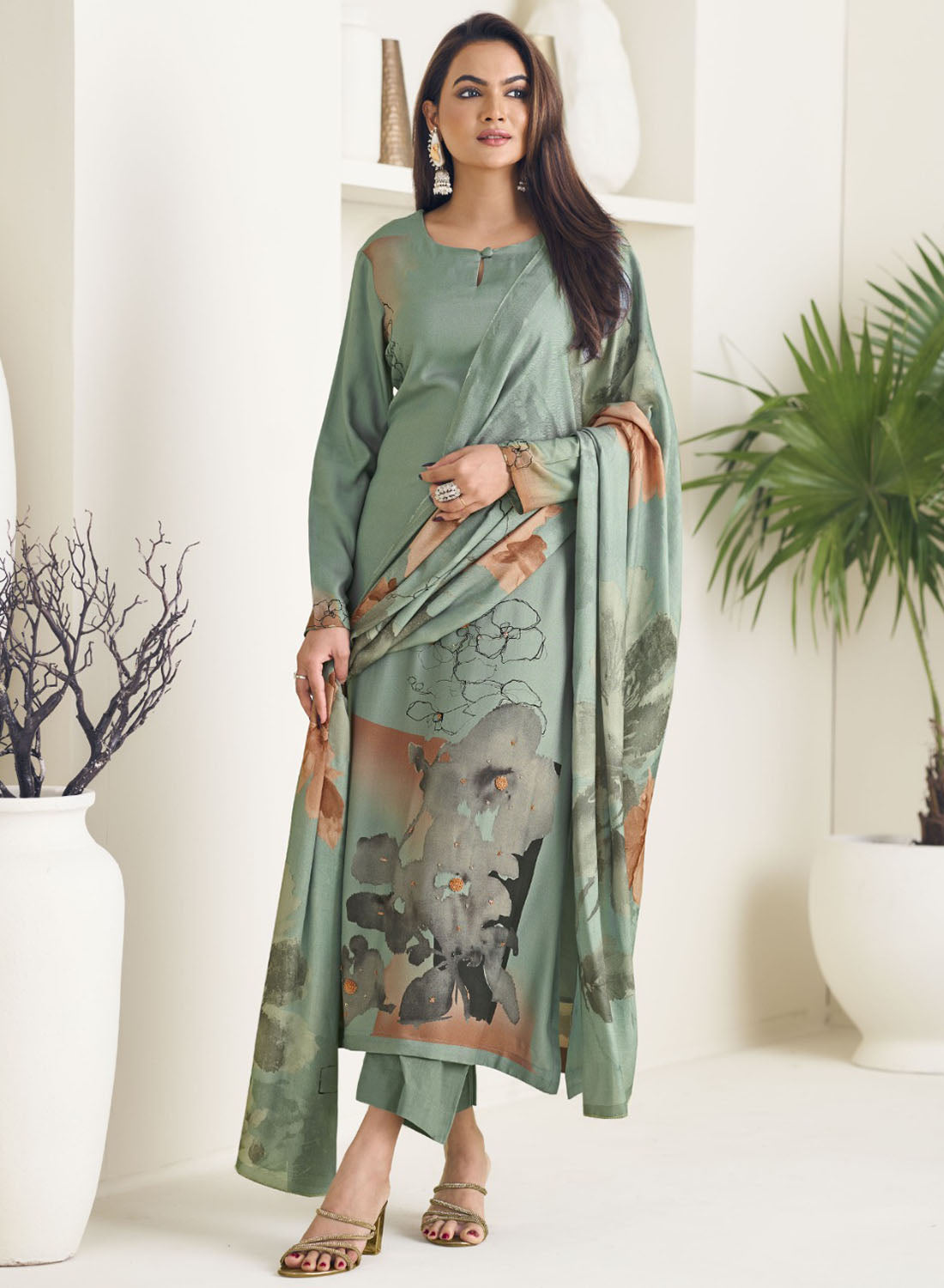 Women's Unstitched Cotton Salwar Suit Dress Material with Dupatta