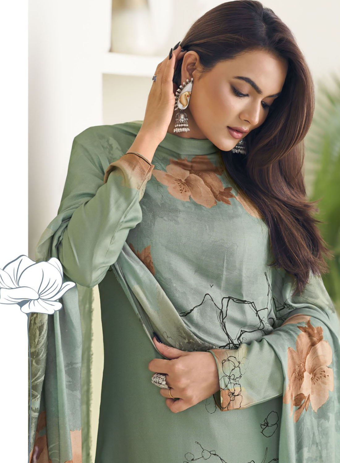 Women's Unstitched Cotton Salwar Suit Dress Material with Dupatta