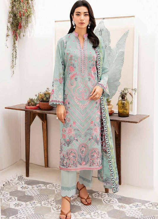 Ramsha Latest Unstitched Pure Pakistani Lawn Suit for Women
