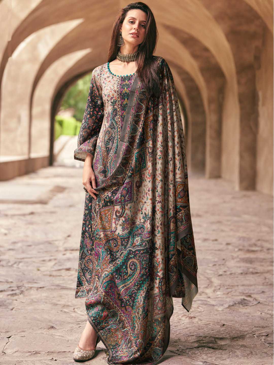 Buy Deeptex Aaliza Vol 6 Casual Wear Pure Cotton Printed Dress Materials.
