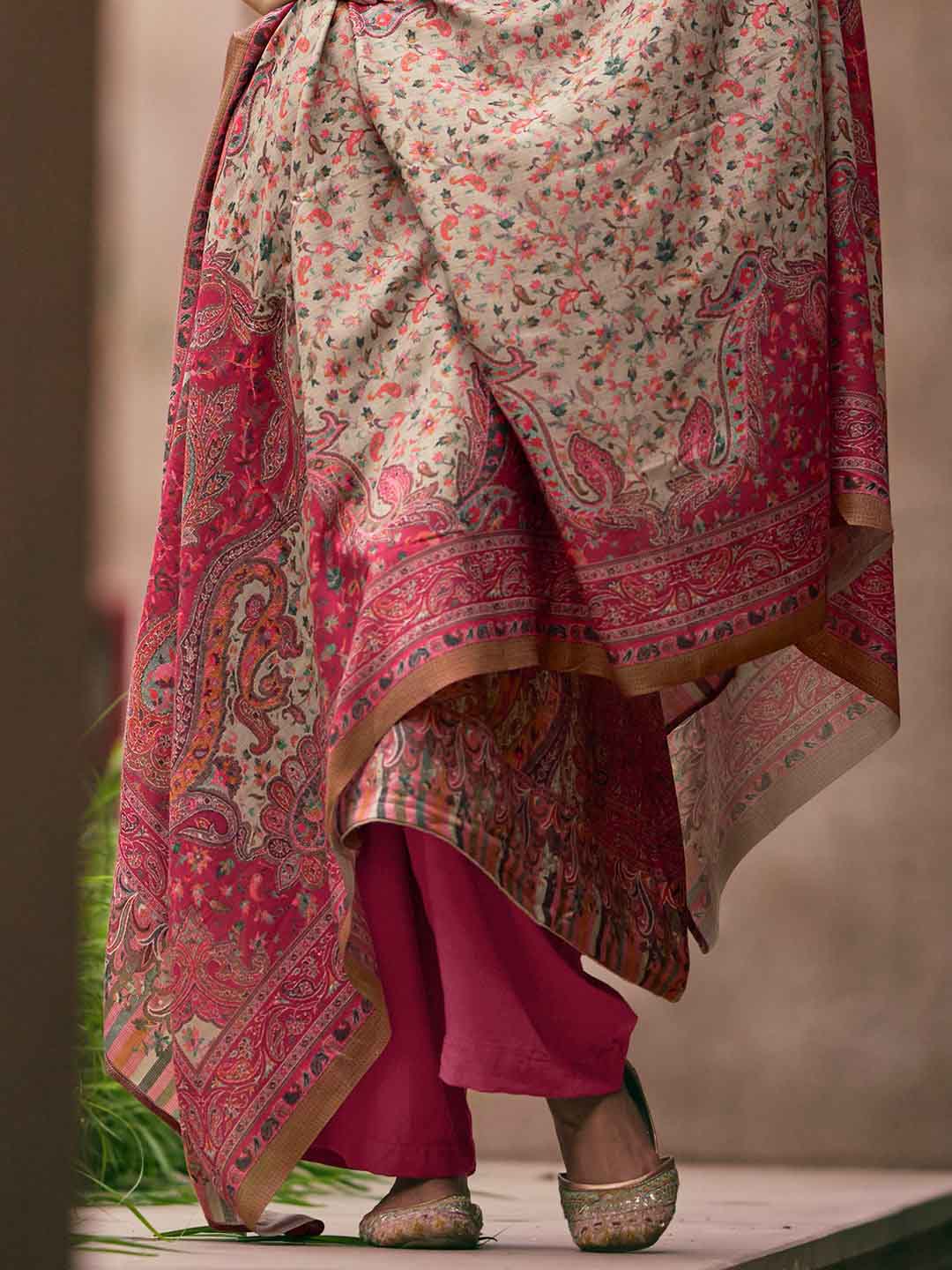Mumtaz Arts Women's Pure Lawn Cotton Unstitched Suit Fabric Material Mumtaz Arts