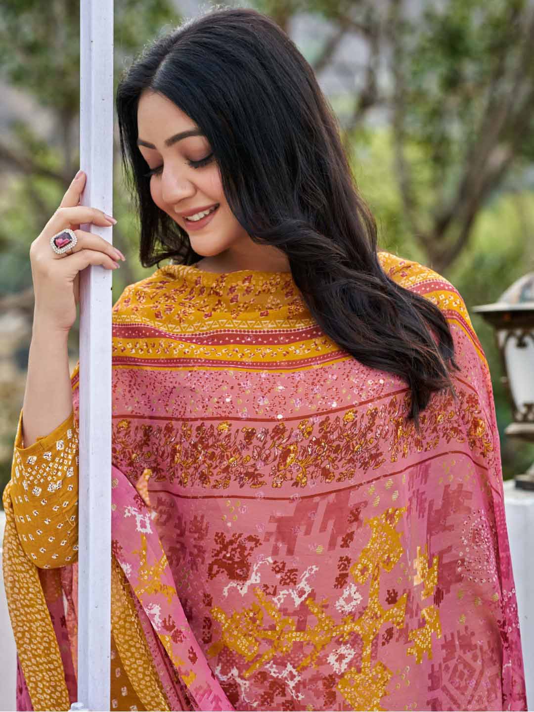 Elegant Crepe Silk Salwar suit material for women -RIDA001SS –  www.soosi.co.in