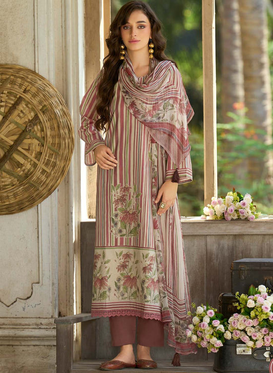 Daily Wear Pure Cotton Unstitched Suit Material for Women with Dupatta
