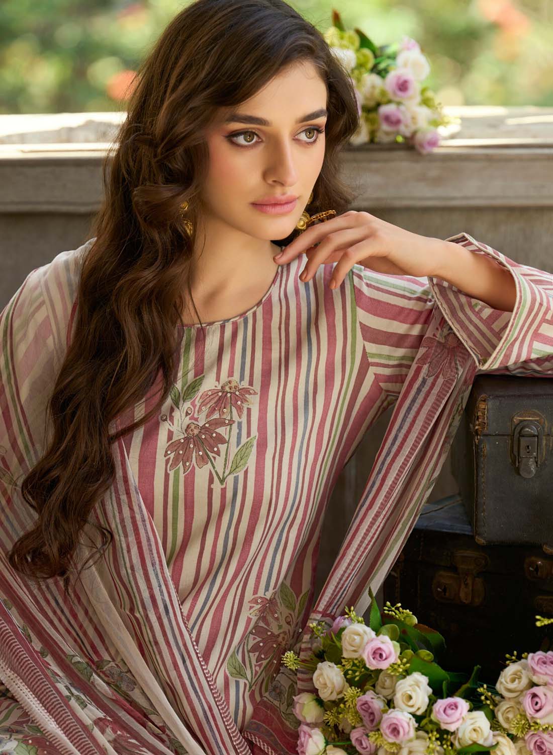 Daily Wear Pure Cotton Unstitched Suit Material for Women with Dupatta