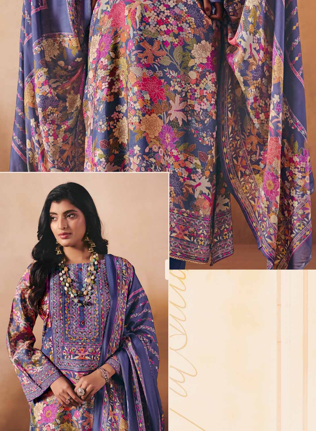 Party Wear Muslin Shimmer Unstitched Salwar Suit Material for Women