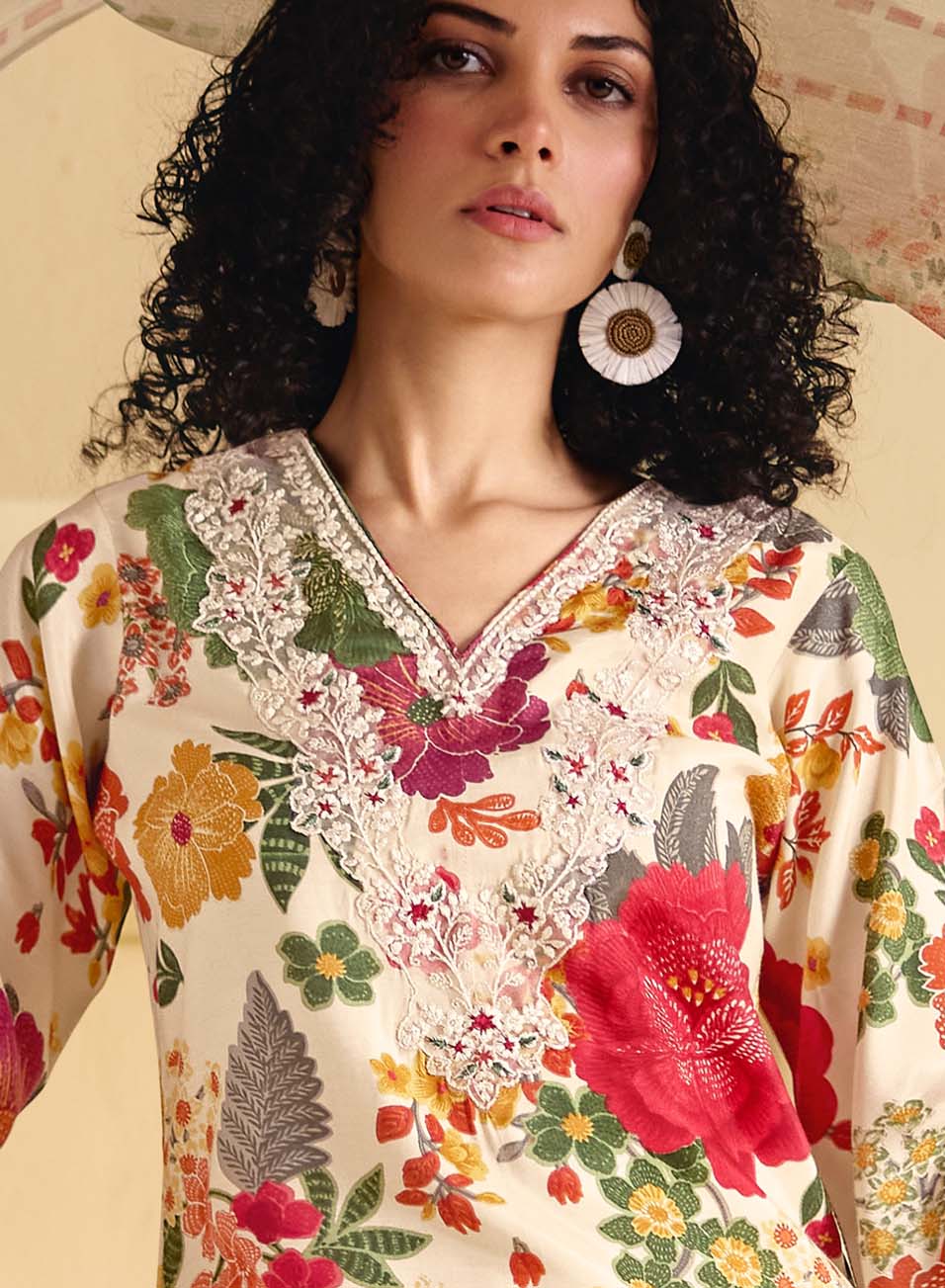 Muslin Unstitched Party Wear Suit Dress Material with Embroidery