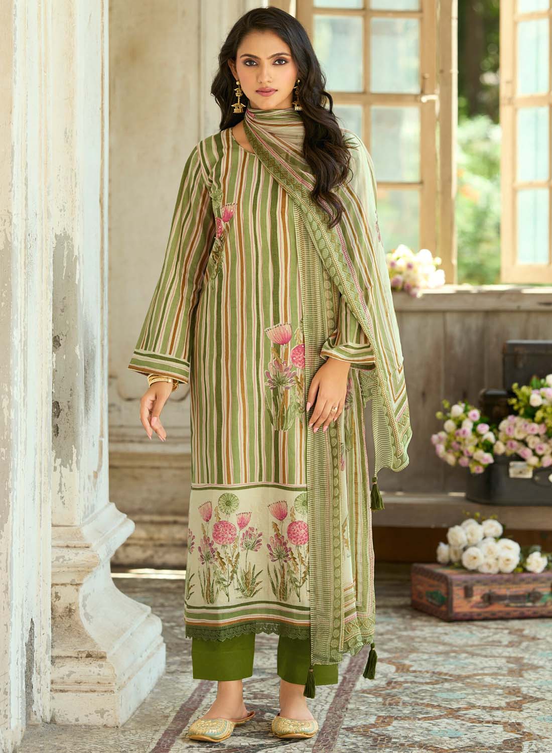 Pure Cotton Daily Wear Unstitched Suit Material for Women