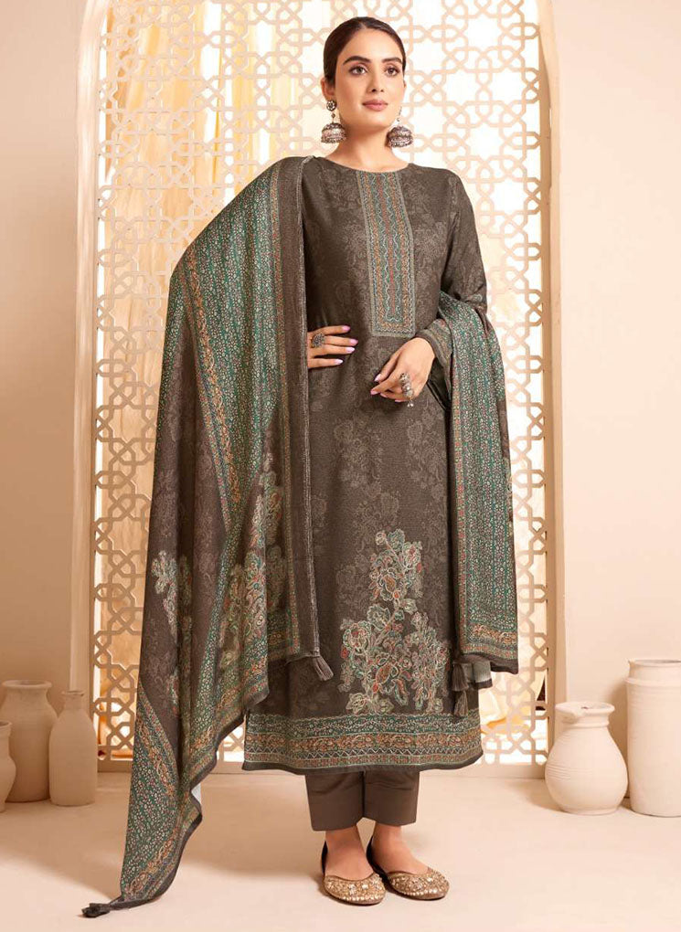 Unstitched Pashmina Winter Salwar Suit Dress Materials for Women Rupali