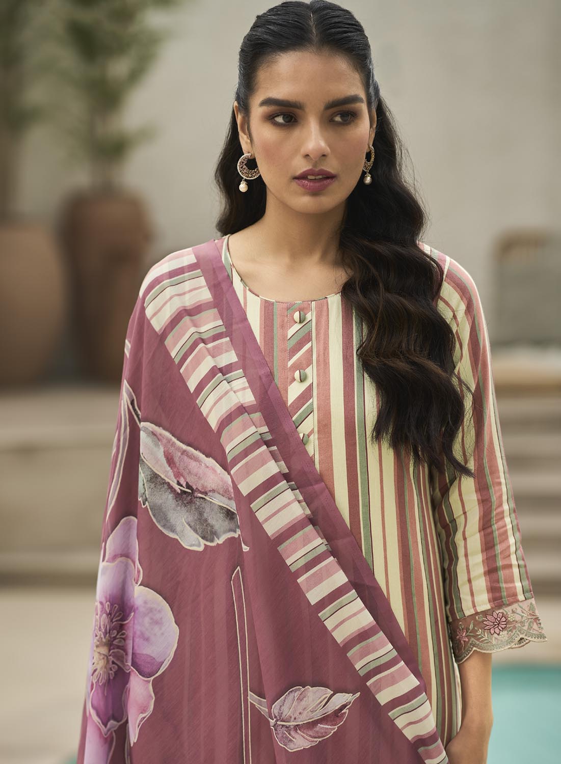 Kilory Jam Cotton Women Unstitched Salwar Suit Material with Fancy Work Kilory Trends