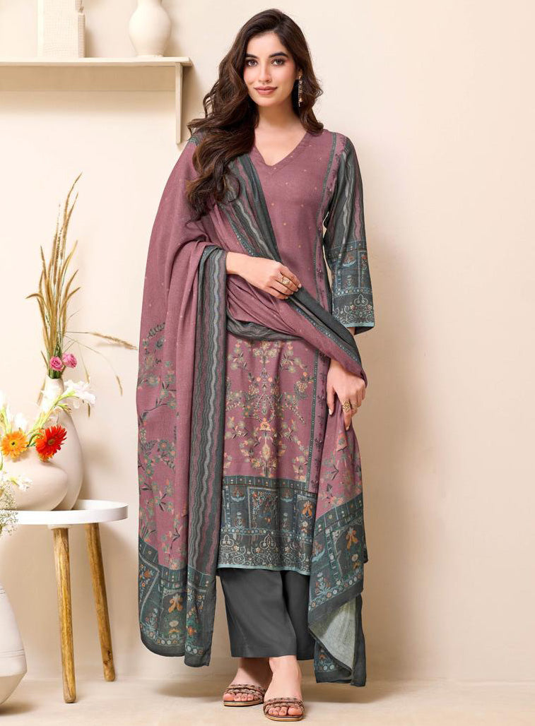 Sahiba Pashmina Unstitched Winter Salwar Suit Material for Women