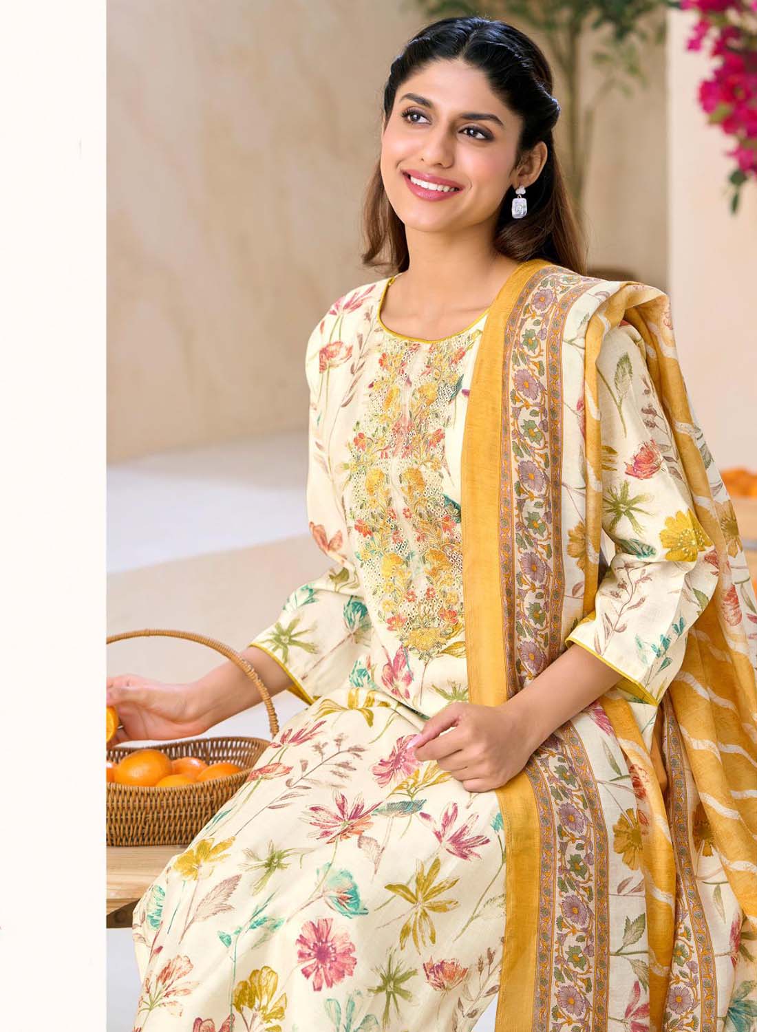 Party Wear Modal Silk Unstitched Salwar Suit Dress Material for Women