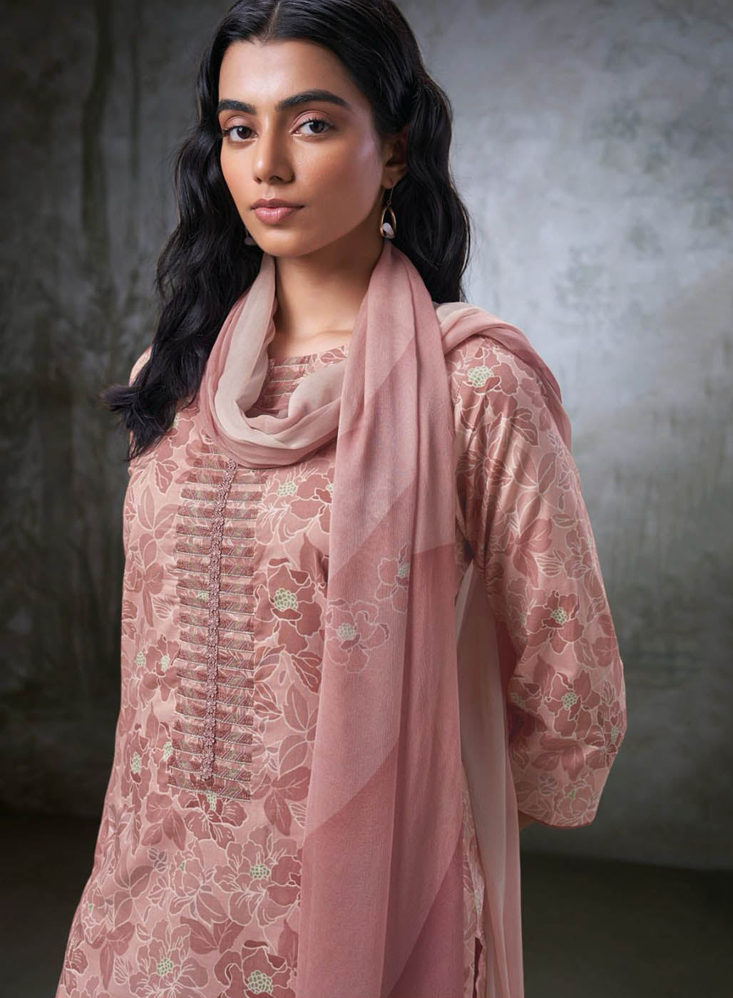 Ganga Pure Cotton Unstitched Suit Fabric Material for Women Ganga