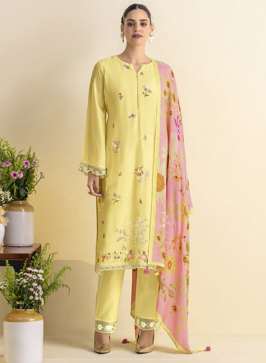 Pure Lawn Cotton Unstitched Salwar Suit Set Dress Material for Women