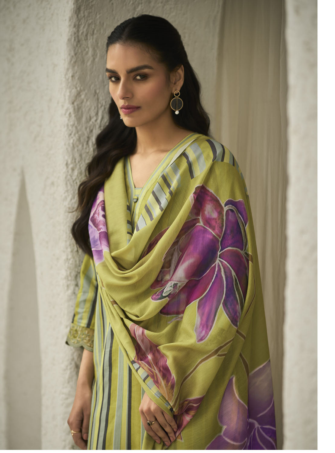 Kilory Green Unstitched Cotton Salwar Suit Dress Material for Women Kilory Trends