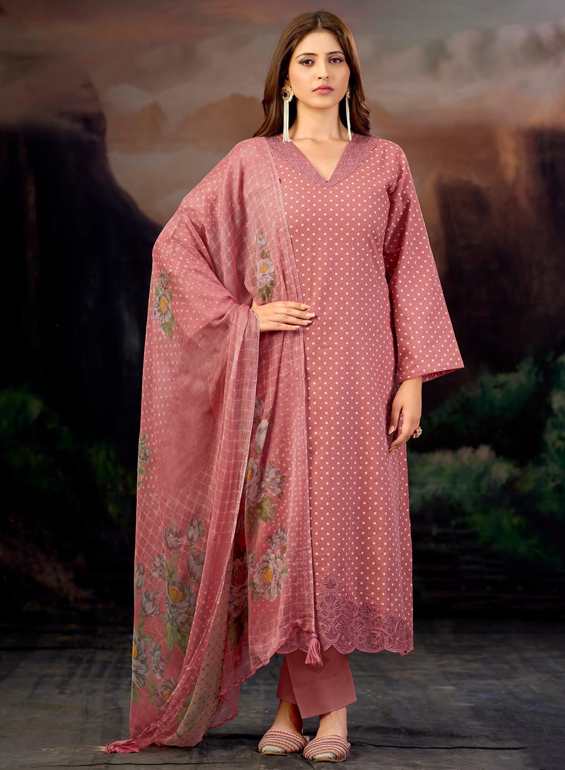 Premium Pure Lawn Cotton Unstitched Suit with Embroidery for Women