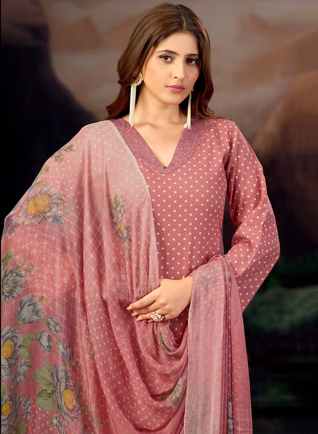 Premium Pure Lawn Cotton Unstitched Suit with Embroidery for Women