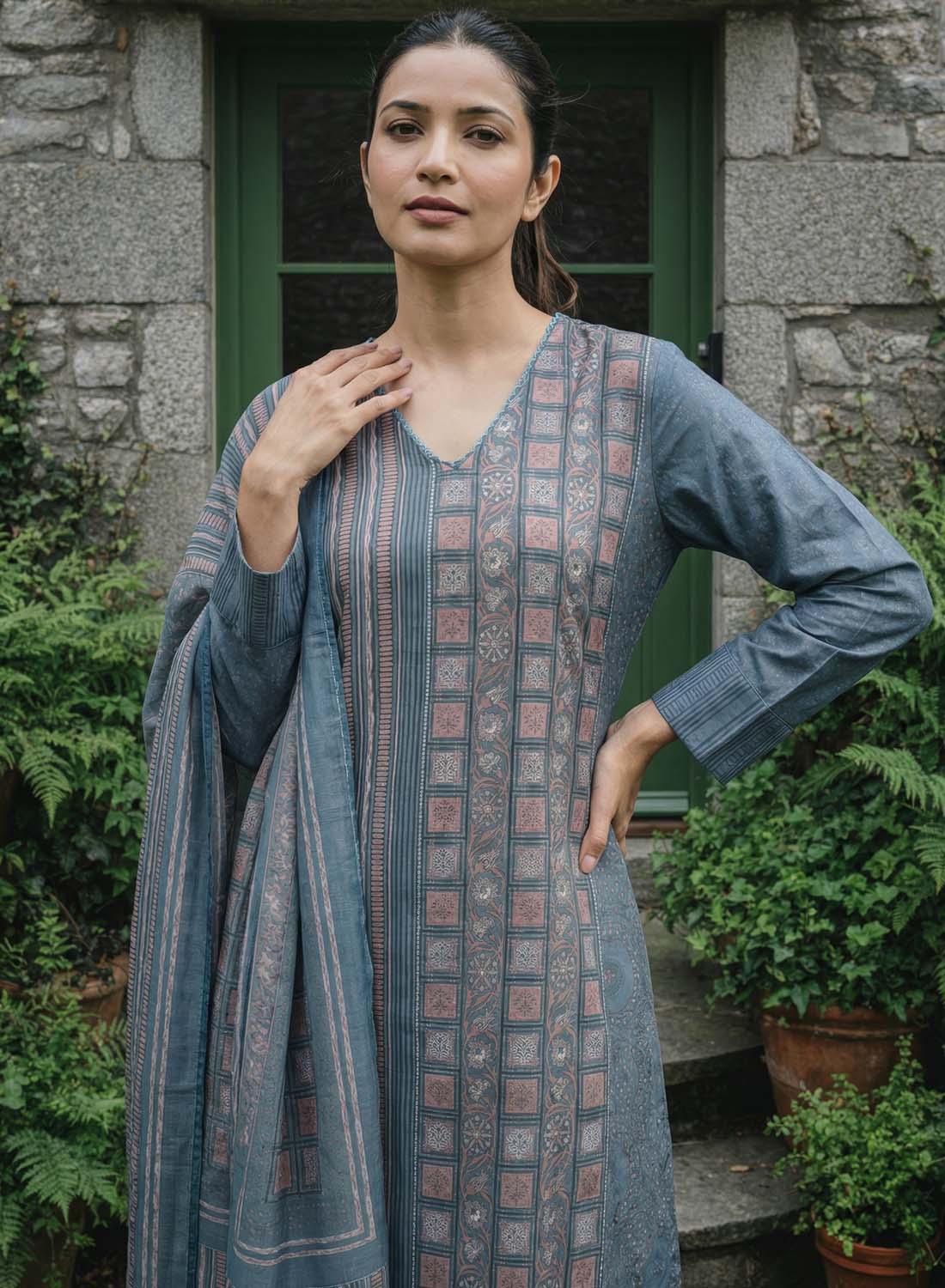 Soft Daily Wear Pure Cotton Unstitched Suit Material for Women
