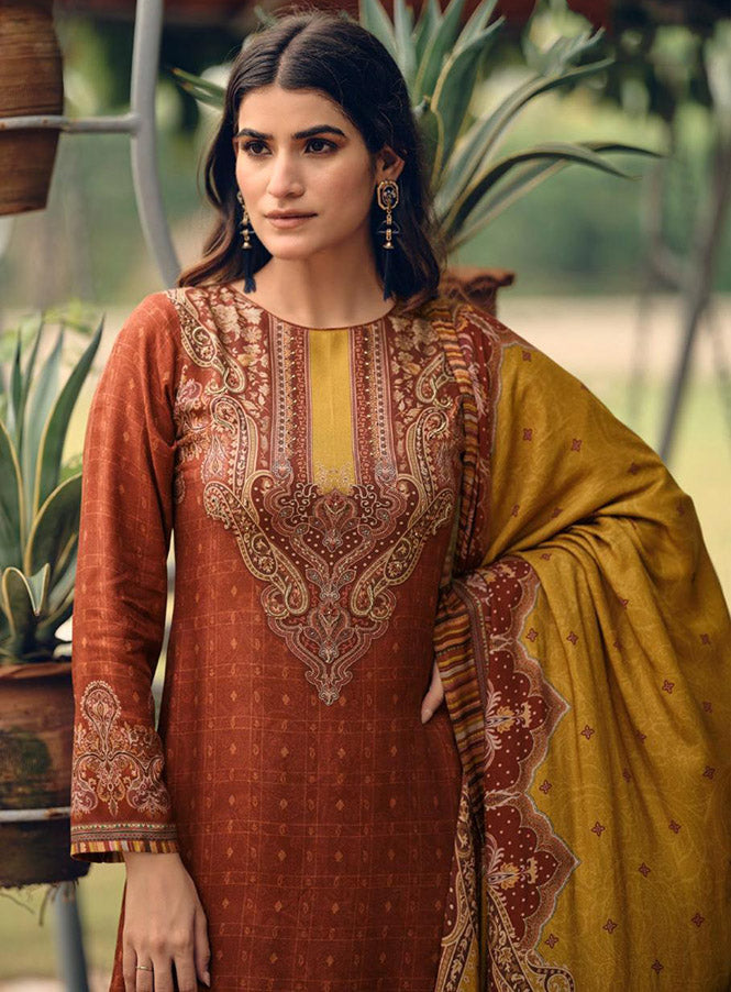 Pashmina Unstitched Winter Salwar Suit Set Fabric Dress Material for Women