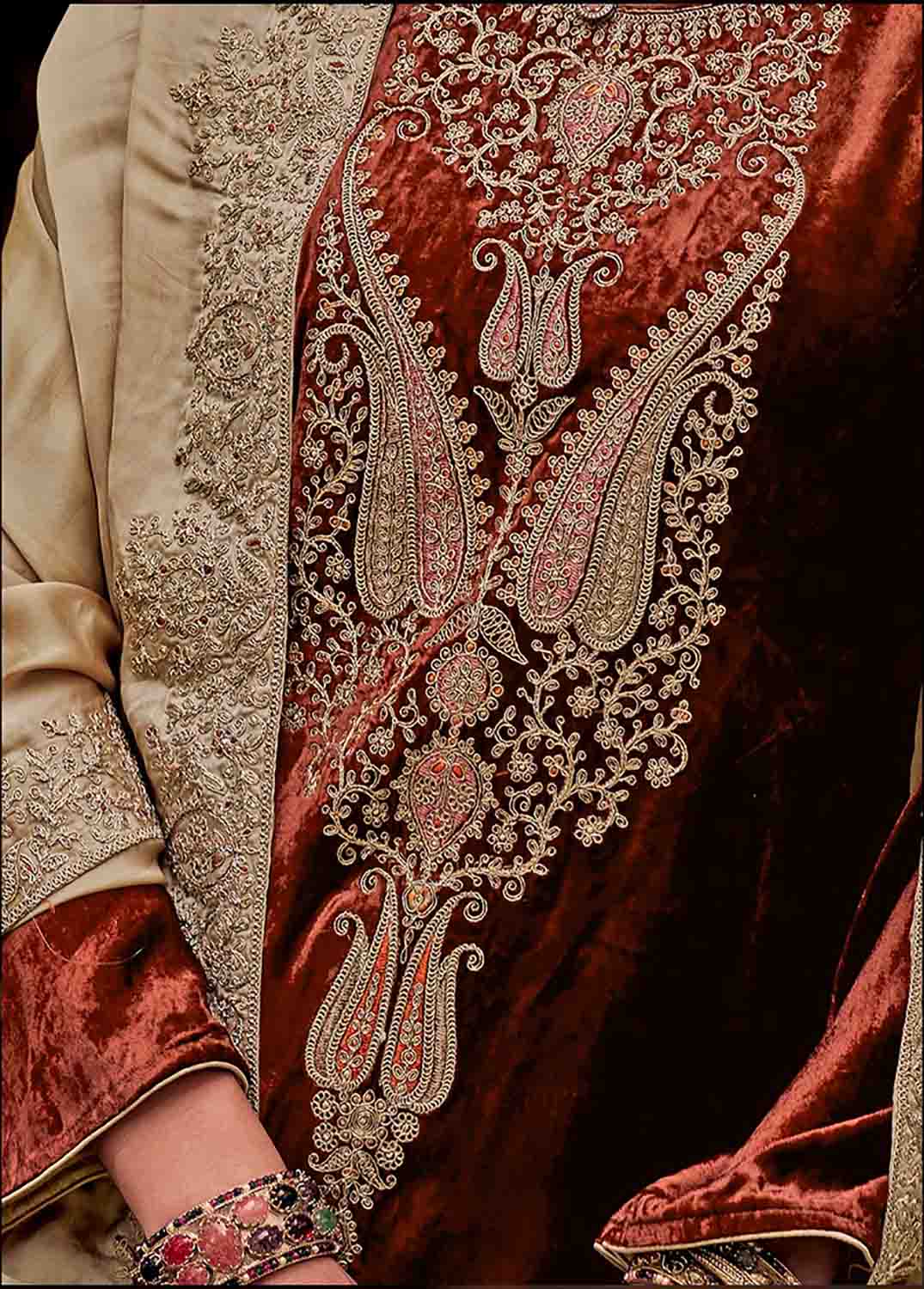 Kilory Unstitched Velvet Winter Suits Dress Material for Ladies Kilory Trends