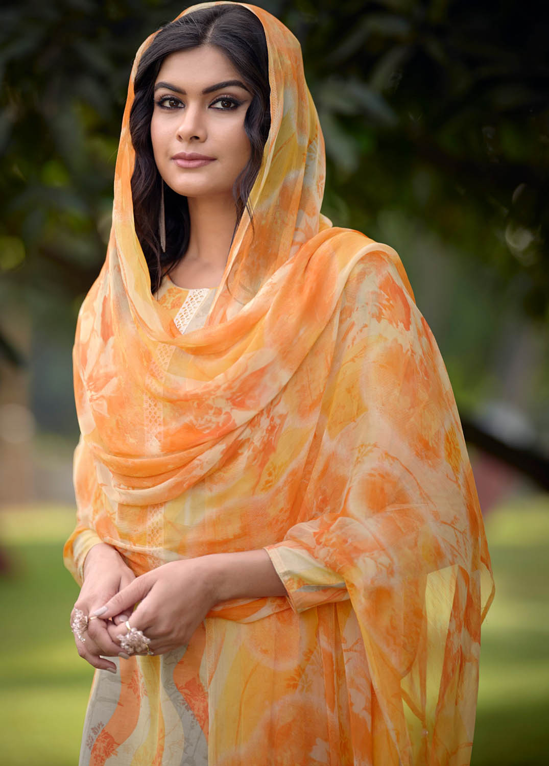 Kilory Unstitched Lawn Cotton Women Suit with Chiffon Dupatta Kilory Trends