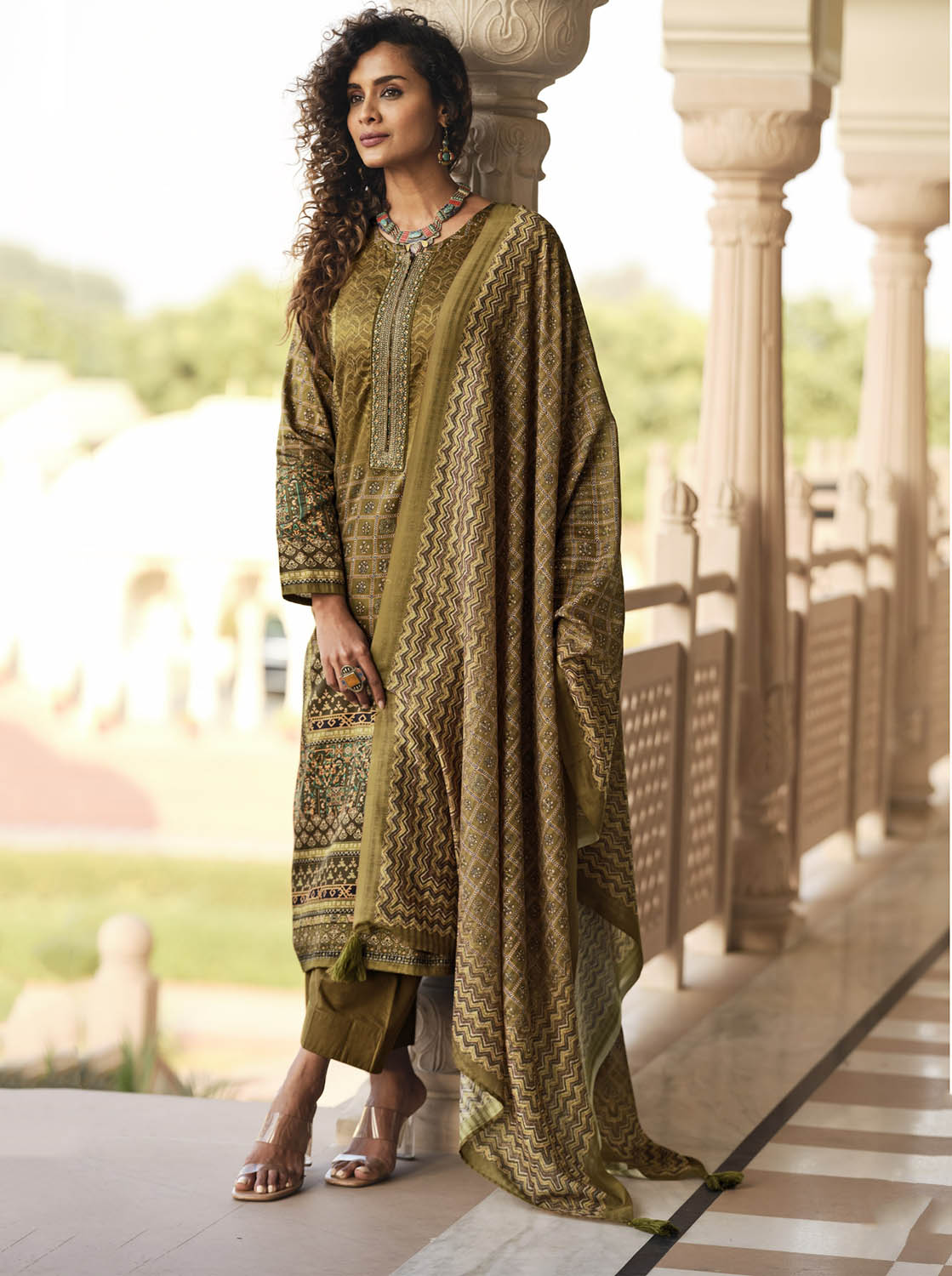 Sadhana Fashion Cotton Silk Embroidered Women Unstitched Suit Material