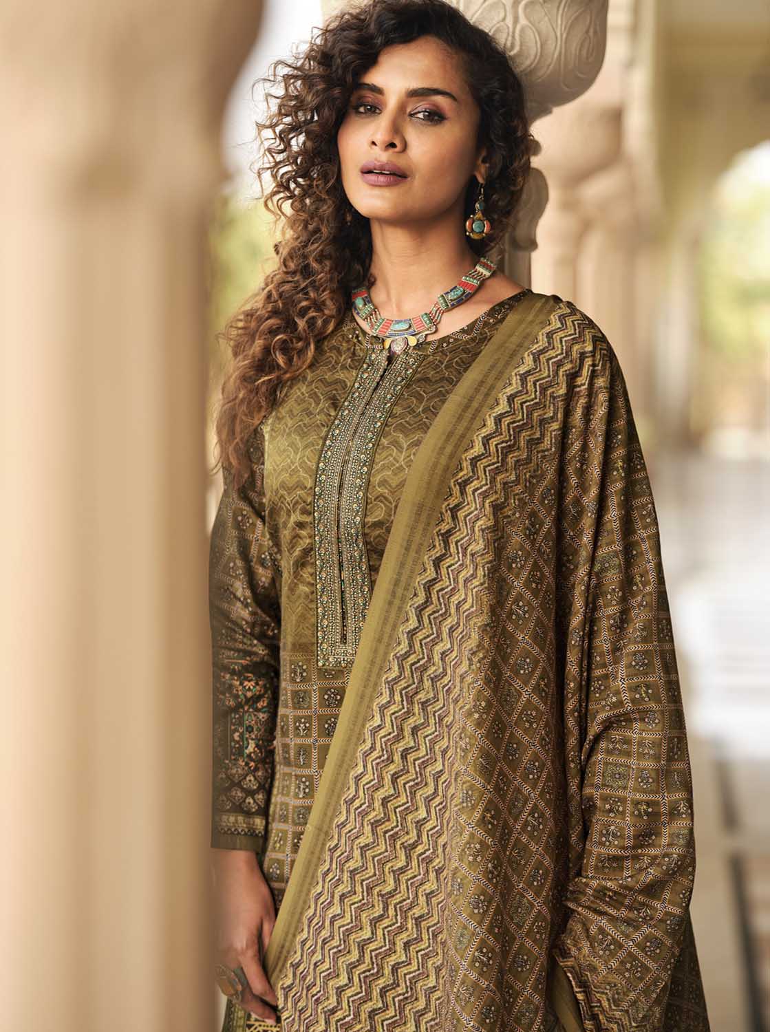 Sadhana Fashion Cotton Silk Embroidered Women Unstitched Suit Material