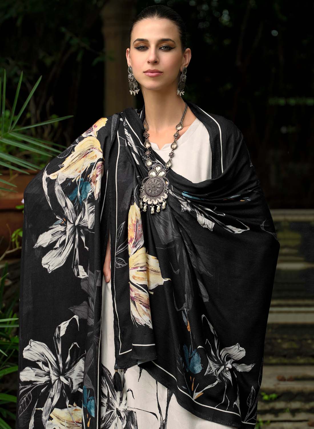 Fancy Unstitched Pashmina Winter Salwar Suit Set Material for Women