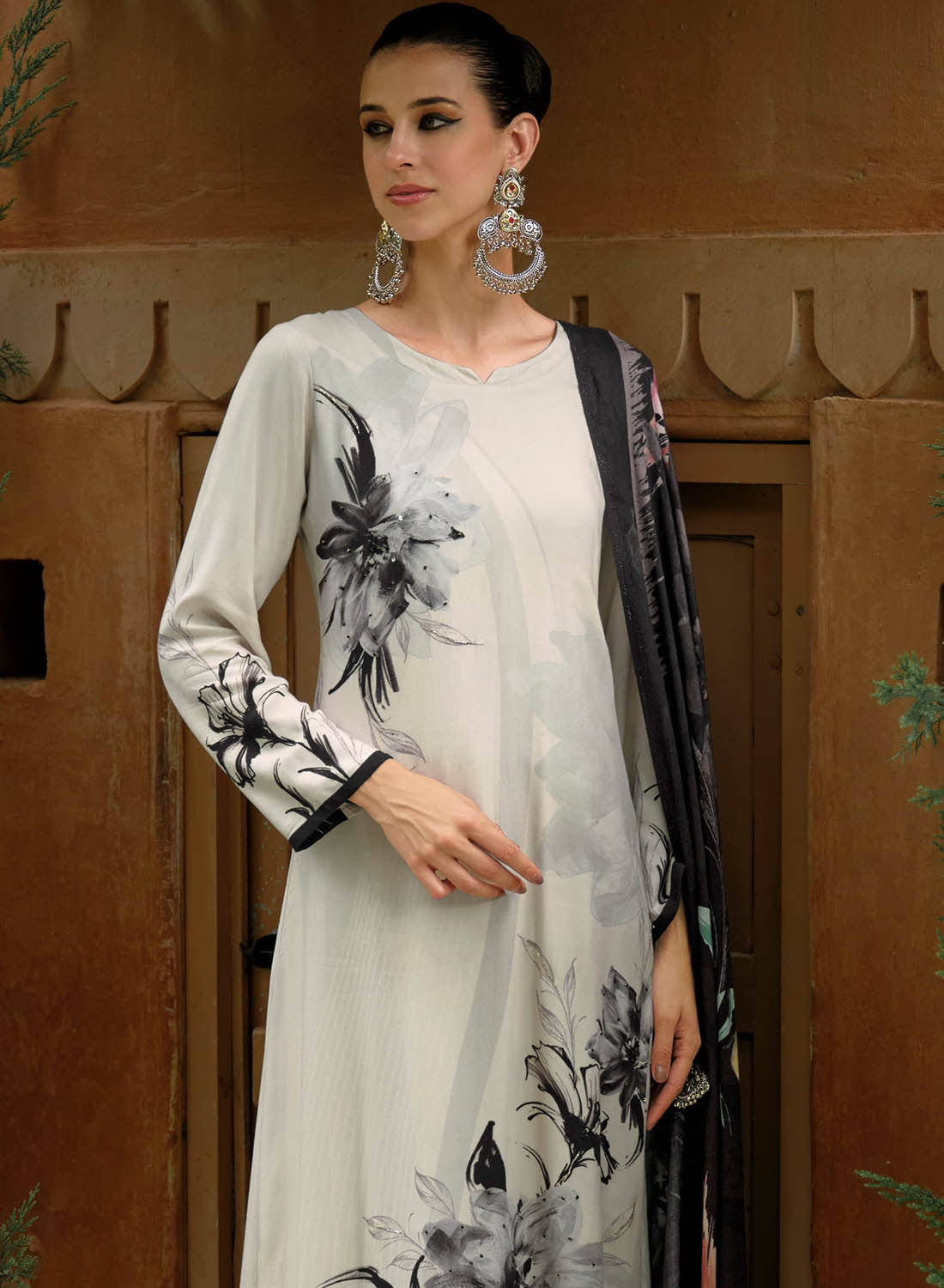 Unstitched Pashmina Winter Salwar Suit Fabric Material for Women